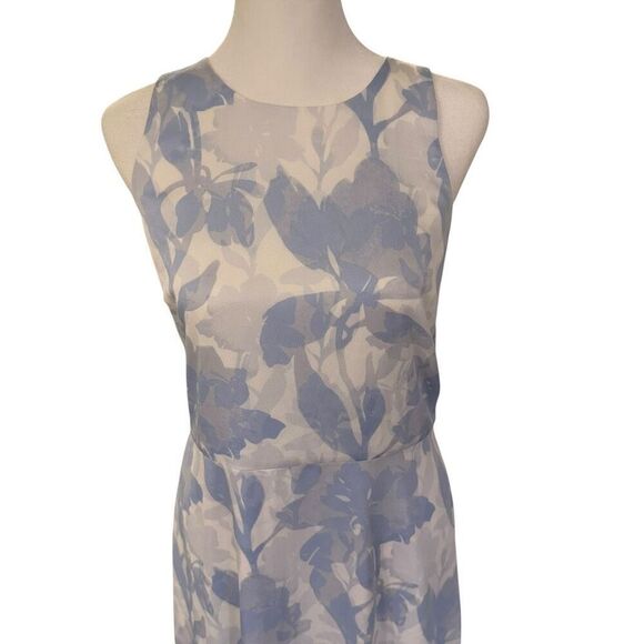 Banana Republic floral blue and white shift sheath dress new with tags, size 12, - Picture 2 of 4